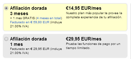 precio Adultfriendfinder España